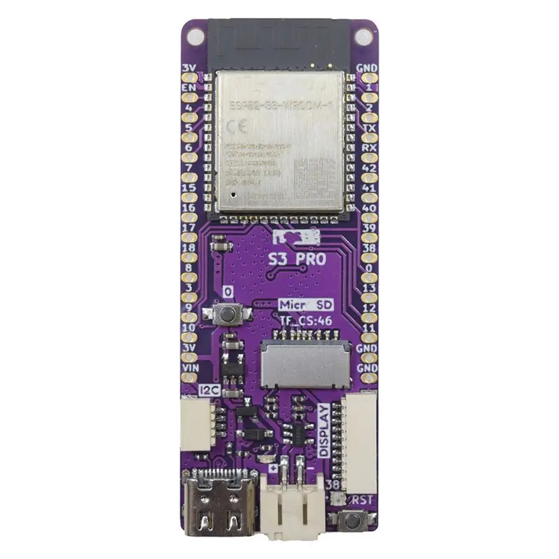 

A37T-S3 Pro V1.0.0 - Плата LOLIN WIFI BLE IOT на базе ESP32-S3 с 16 МБ флэш-памяти, 8 МБ PSRAM, I2C, TF, совместимая с Micropython и Arduino