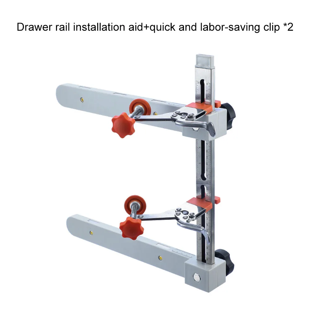 DIY Installation Drawer Jig Dual-scale Measurement Damage-free Installation Effortless Setup Environmental Durability