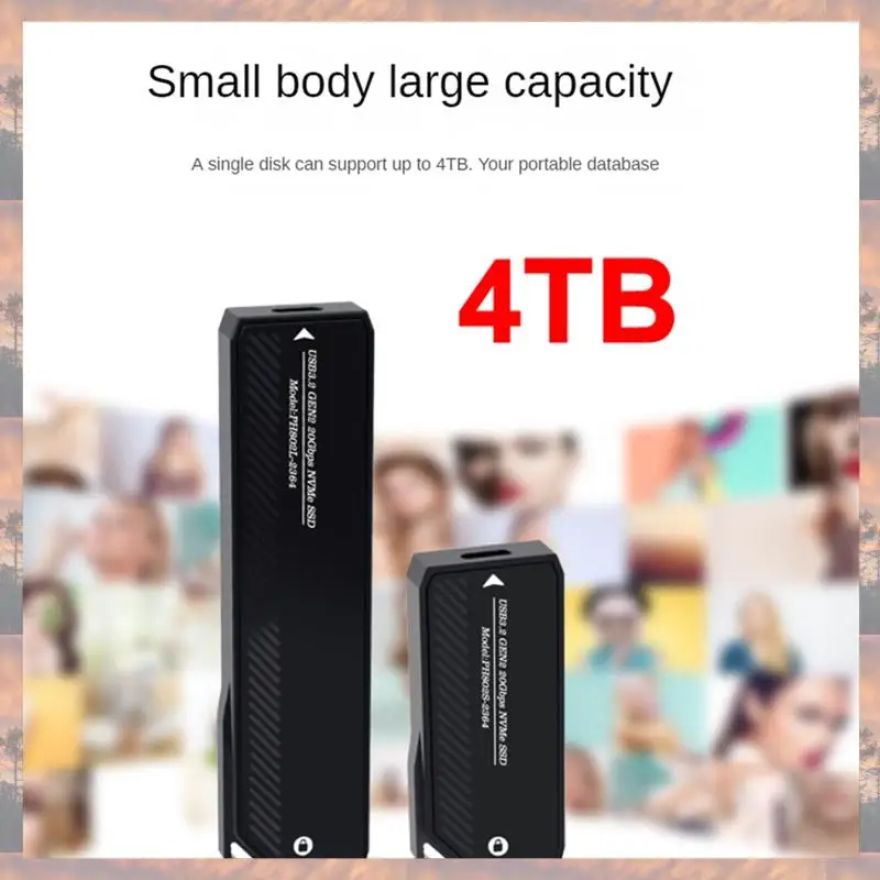 

2025 New-M.2 Nvme SSD Enclosure 20Gbps USB 3.0 Type C Pcie External Case USB3 M2 Storage Box Cover Solid State Hard Drive Disk D