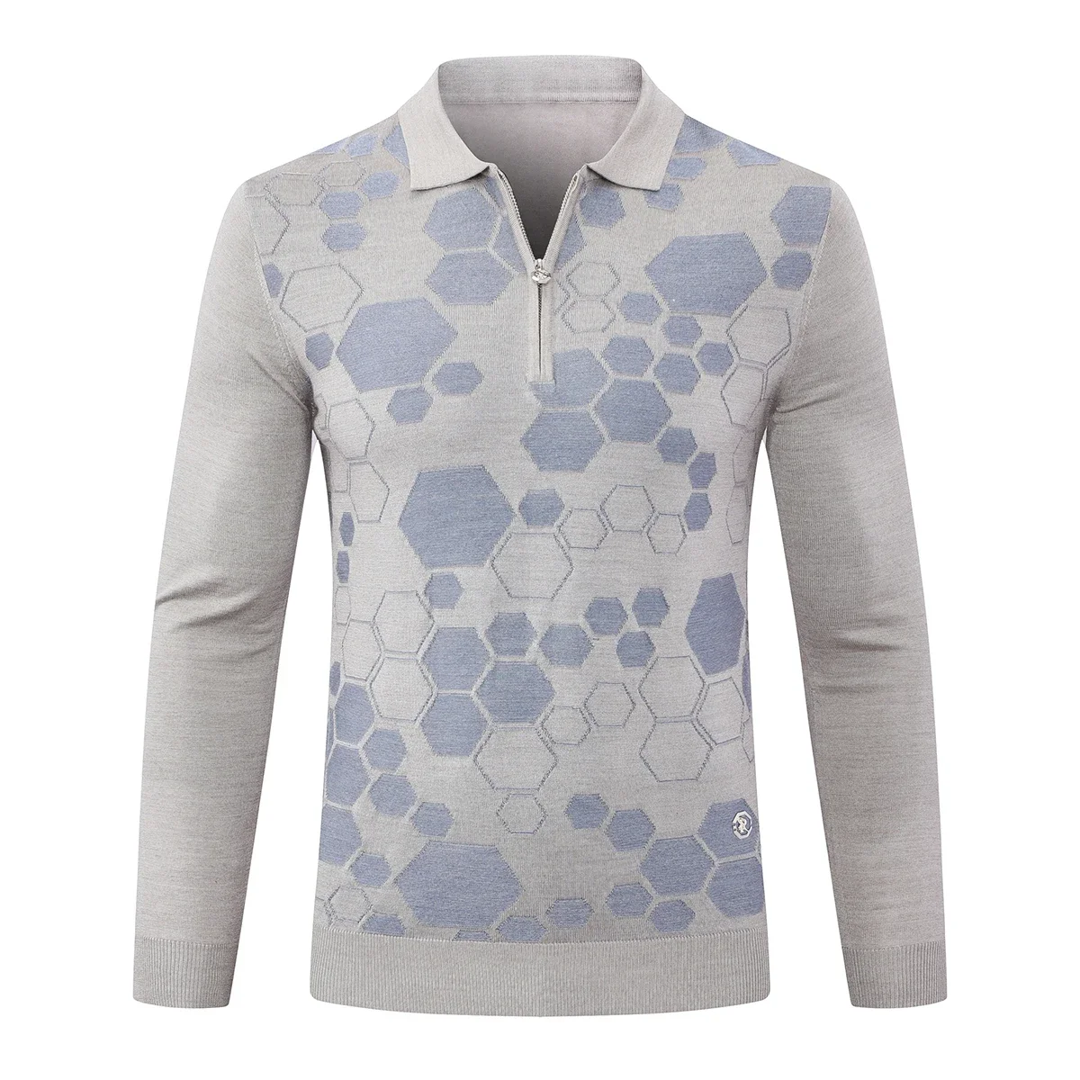 DIKU-suéter de lana CPTG para hombre, suéter cálido informal con cremallera, tejido recto, estampado elástico, calidad, talla grande, M-5XL, 2024, novedad de 2025