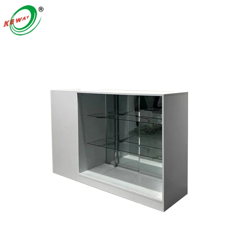 custom.Professional Jewelry Display with LED Lights Glass Counter