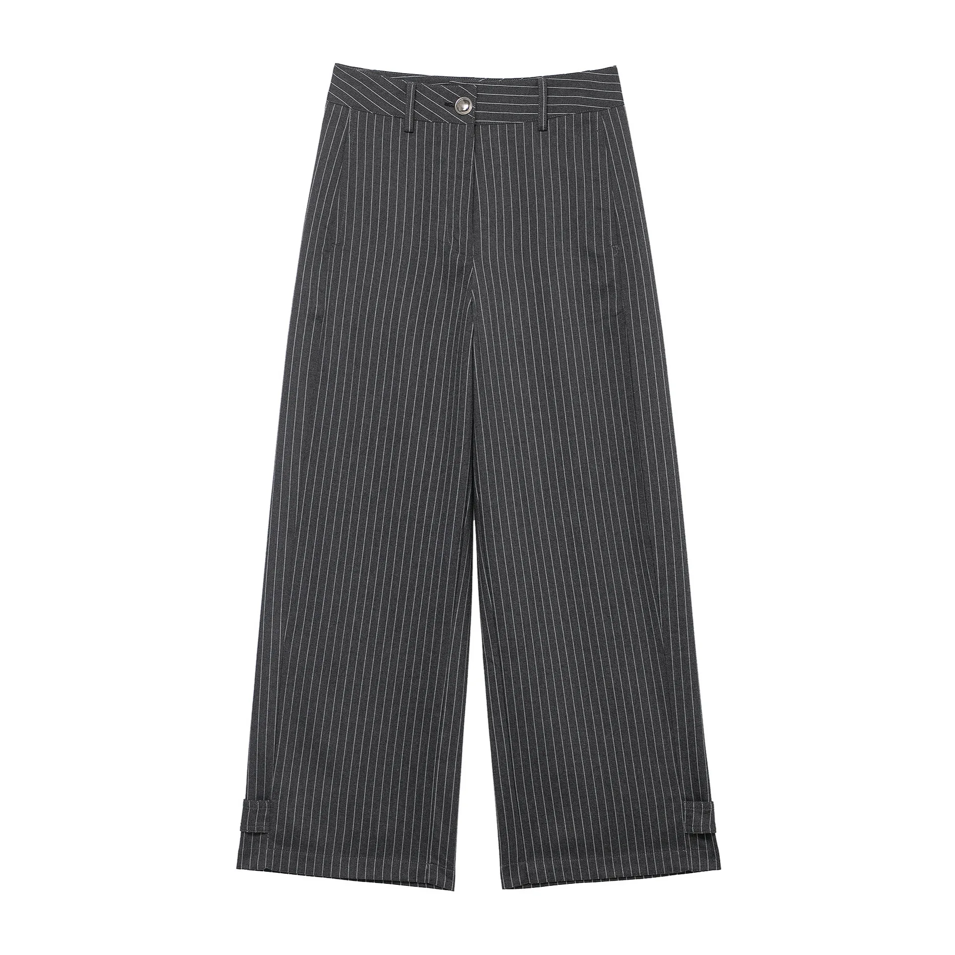 Short Pilot Jacket Outerwear Stripe Pattern Organic Cotton Knitted Casual Pants for Women Cross-Border Fashion Elderly Popula...