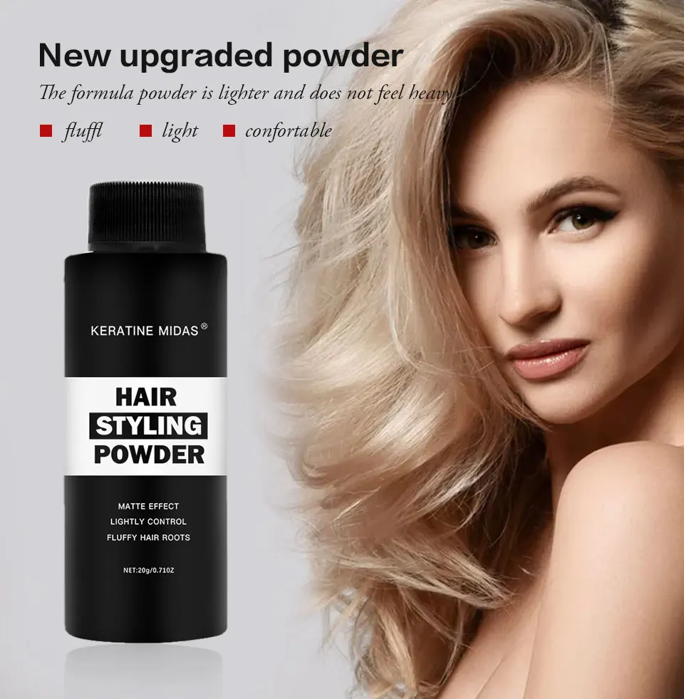 

Cross-Border Own Brand Hair Volume Powder Organic Texture Hair Powder No-Wash Oil Head 20g Instant Hairstyle Plump Styling Powde