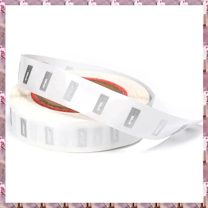 2025 100 قطعة علامات NFC ملصق مع شريحة NTAG213 ملصقات NFC فارغة ملصقات لاصقة علامات RFID قابلة لإعادة الكتابة 144 بايت الذاكرة سهلة في