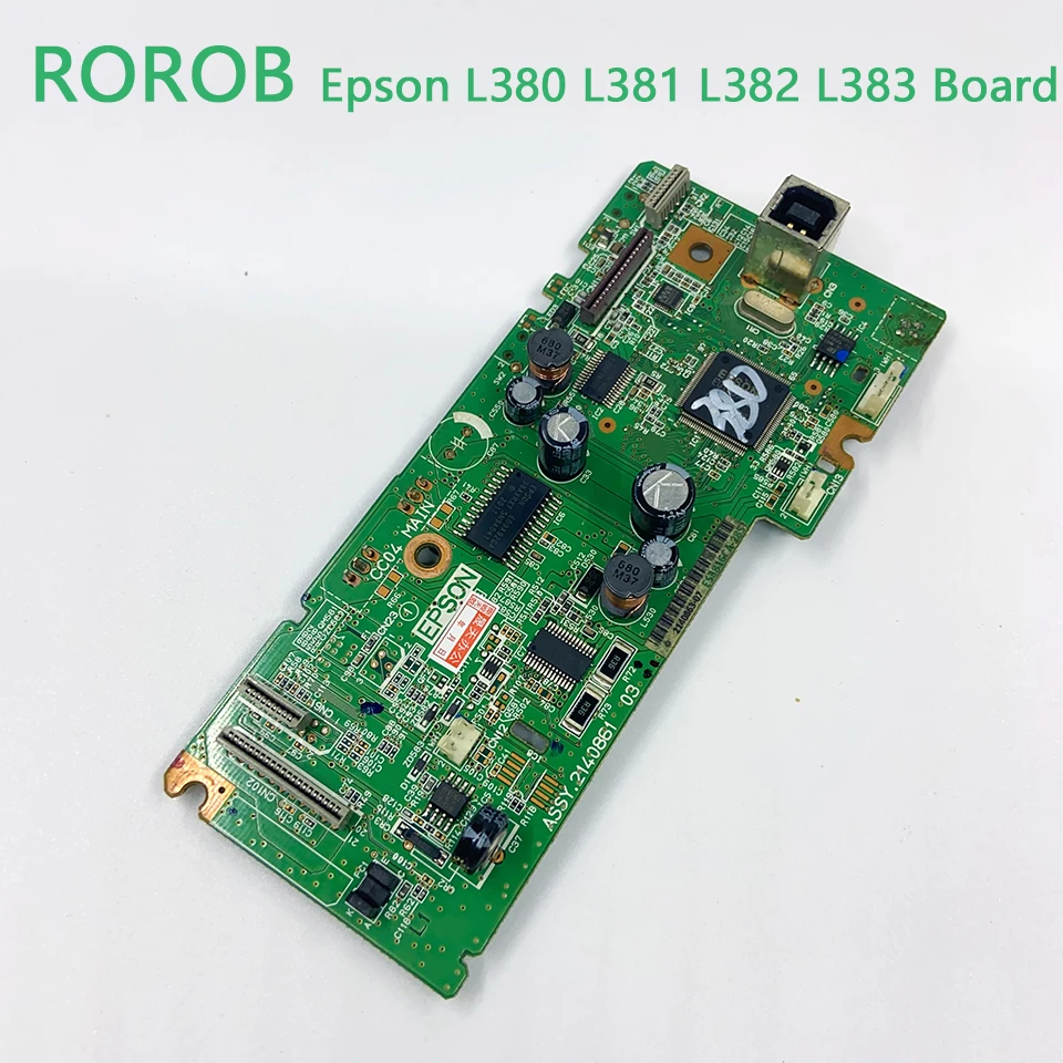 เมนบอร์ดบอร์ดฟอร์แมตเตอร์เครื่องพิมพ์ L380ของ EPSON ecotank L380 L382 L381 L383ถังหมึกเครื่องพิมพ์ลอจิกเมนบอร์ด