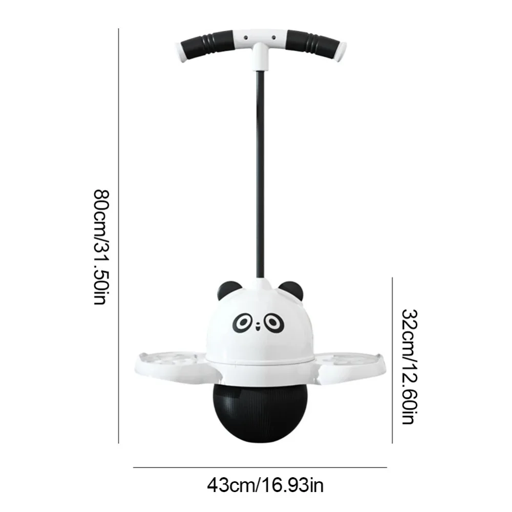 Kind groeien groter Panda Stuiterende bal Lange hoogte Hulp Fitness Panda Springbal Kinderbalanstraining Panda Balansspeelgoed