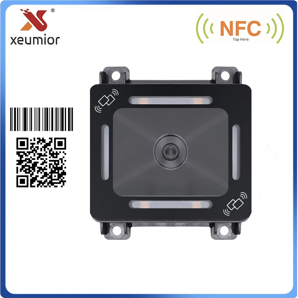 

Fixed Mount Embedded 1D 2D Barcode Scanner Module QR Code NFC Reader for Access Control Kiosk Vending Machine