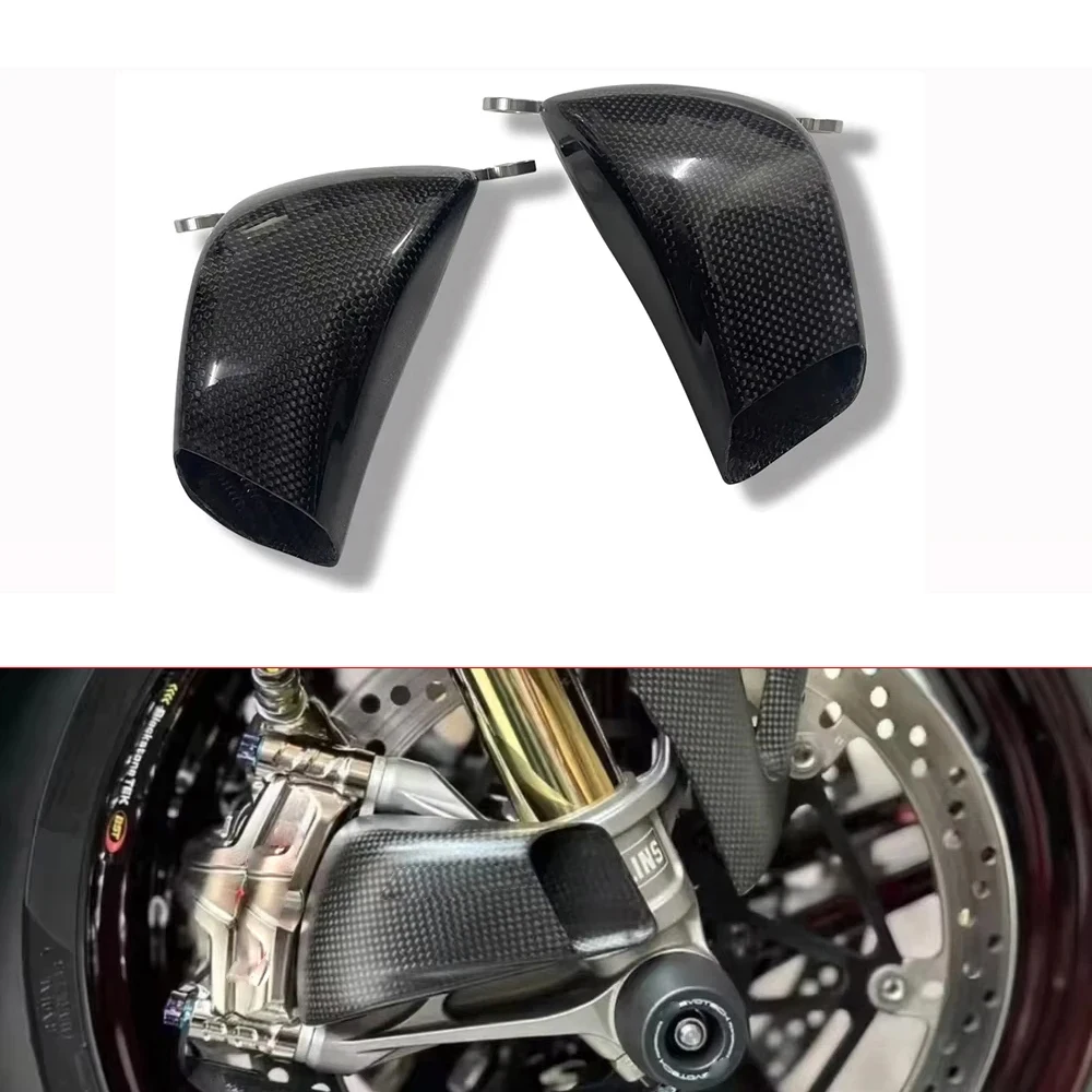 

Для Suzuki Hayabusa GSX1300R 2008-2025 детали для модификации мотоцикла из углеродного волокна, передний тормозной воздуховод, суппорт, крышка радиатора