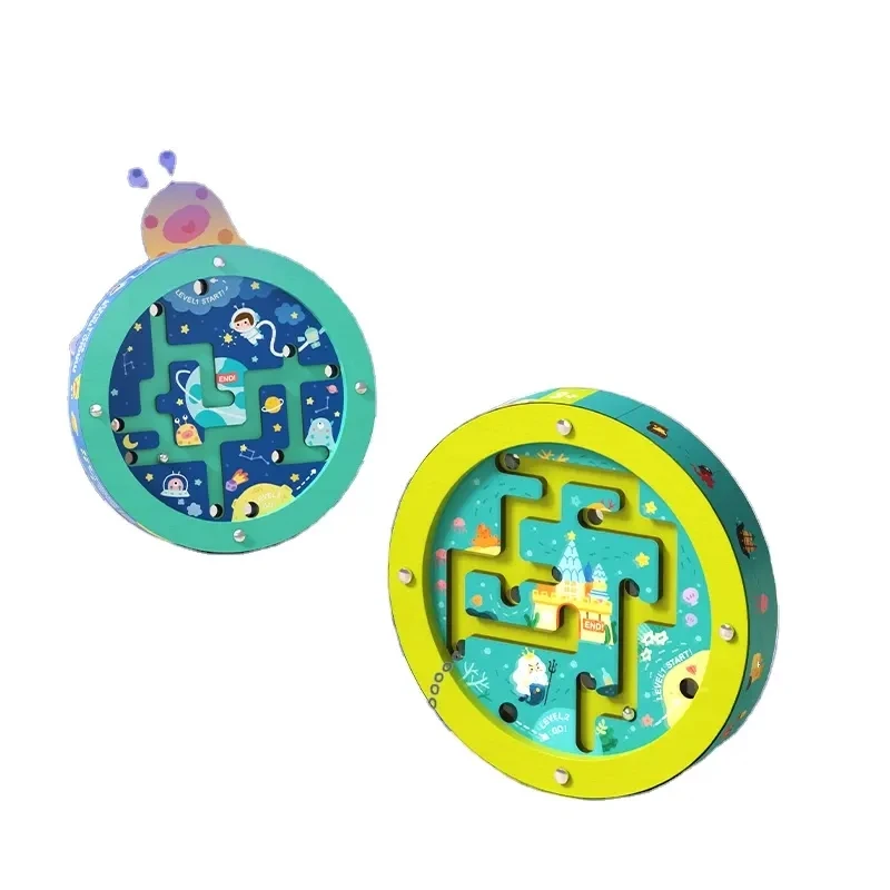 Mideer Wood  Double-Sided Ball Maze 3D Puzzle Jigsaw Board Toy Children Focus Training Spatial Logical Thinking Educational Toys