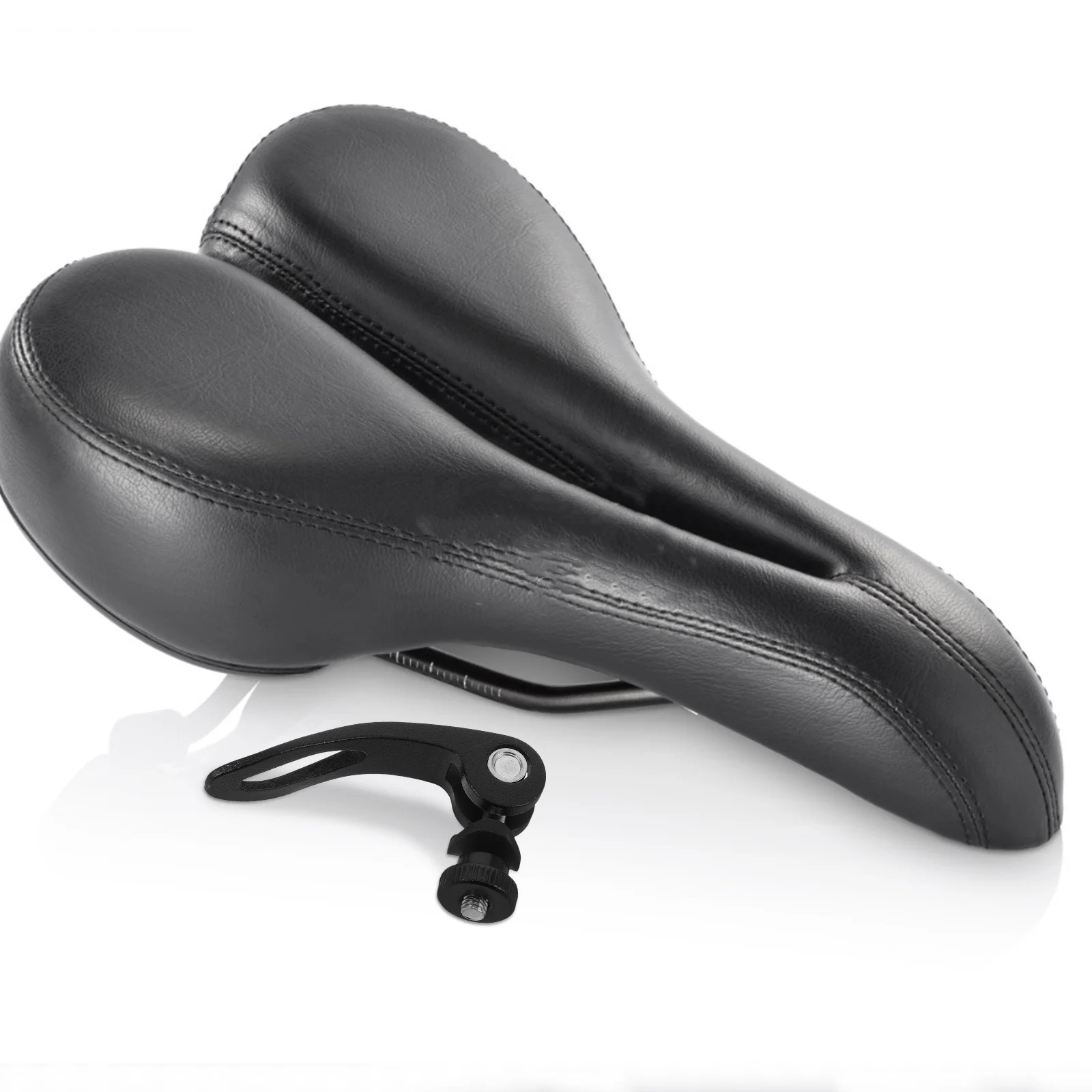 

Bicycle Quick Release Seat Post Clamp M5x28mm Adjustable Foldable Lightweight for Mountain Folding Bikes Seatpost Lock Lever