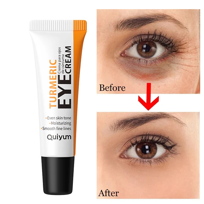 

Turmeric Remove Dark Circles Eye Serum Anti-Wrinkle Fade Fine Line Anti Eye Bag Puffiness Essence Anti-Aging Lift Firm Eye Care