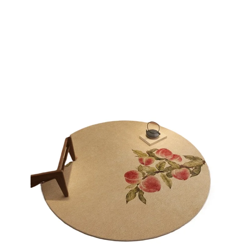 

New Chinese style living room carpet bedroom bedside blanket round home