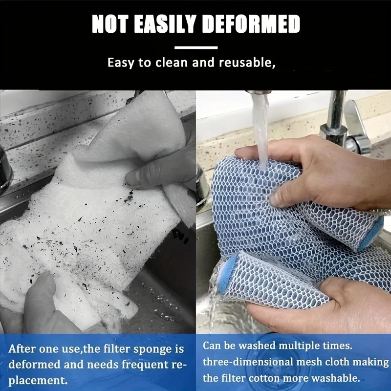 

8-Layer Large Size Reusable Fish Tank Sponge Filter Aquarium Pond Reusable Filter Mat Easy to Cut and Clean Aquarium accessoires