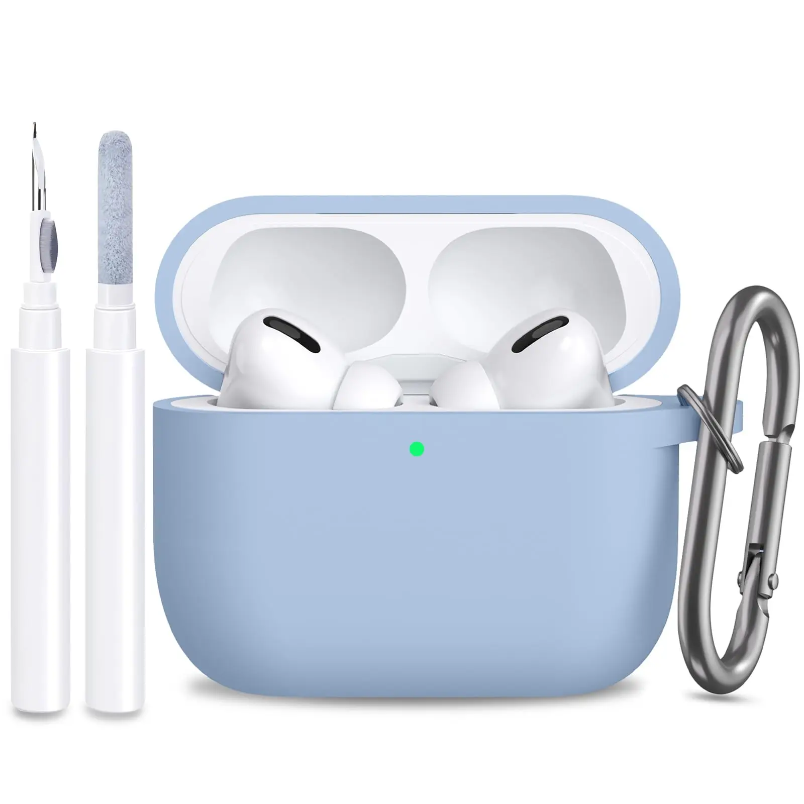 2025 für AirPods Pro 3. Generation Hülle Weiche Silikonhülle für AirPods Pro 3, Schutzhülle mit Reinigungsset für AirPods Pro 3 – Detail 27