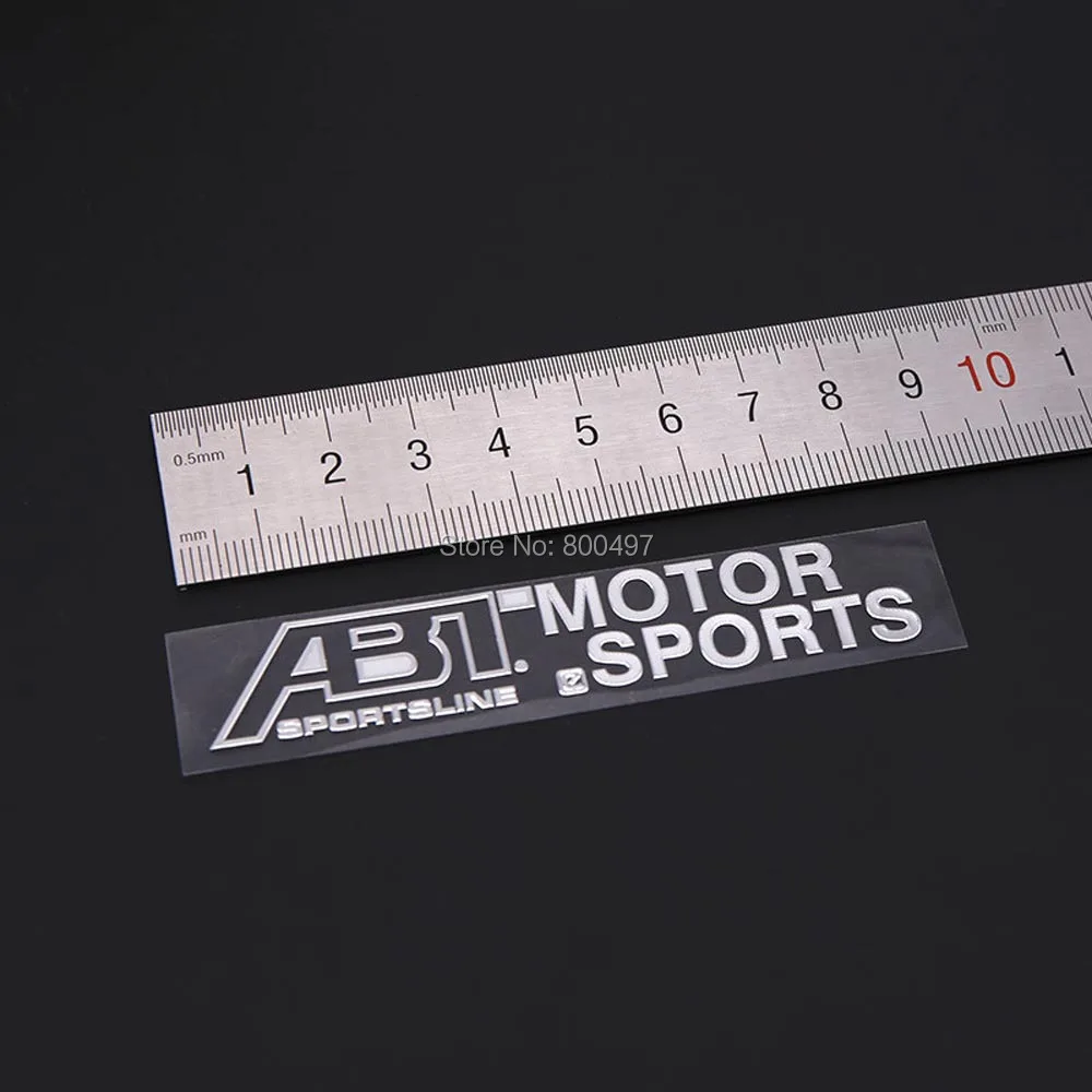 تصفيف السيارة الجذع سبائك النيكل شارة شعار ملصق الملحقات لاصق تصفيف السيارة شارة ملصق مائي ل ABT موتور سبورتسلاين