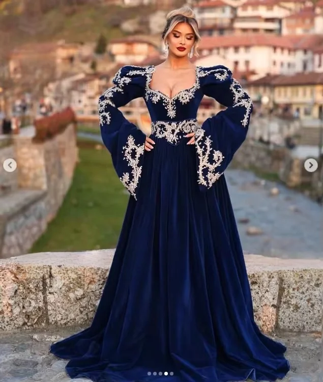 aliexpress navy blue dress Navy Blue Prom Dresses Long Sleeve Eightale Navy Blue Evening Dress Satin Long Sleeves Sequin Customized Belt Prom Gowns Wedding Party Dress Vestidos De Noch AliExpress 320