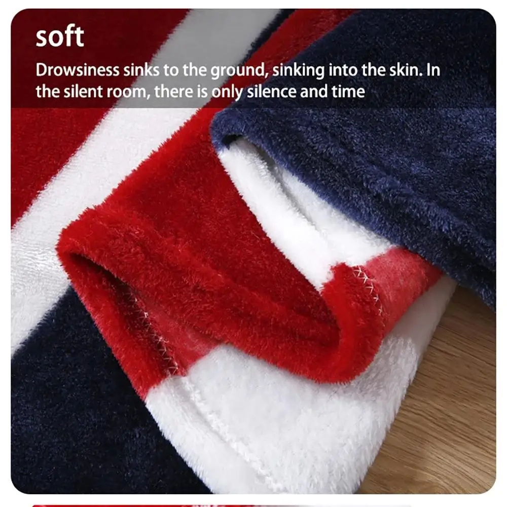 بطانيات سرير من الفلانيل - رمي دافئ وقطيفة للأرائك والسيارات والسفر - بطانيات على الطراز الإنجليزي الأمريكي المغسول بالآلة