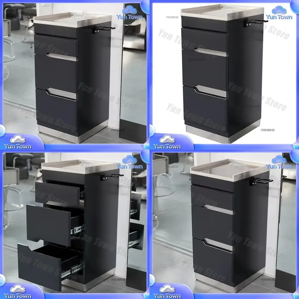 Nordic Designer Salon Trolleys for Hair  Tool Cabinet Commercial Furniture Light Luxury Beauty  Tool Cart for