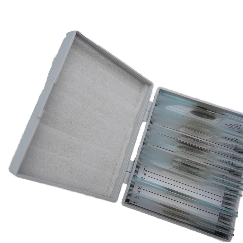 

Microscope Prepared Slides 100pcs Mixed Science Survey Microscope Mineral Thin Section Slides Set