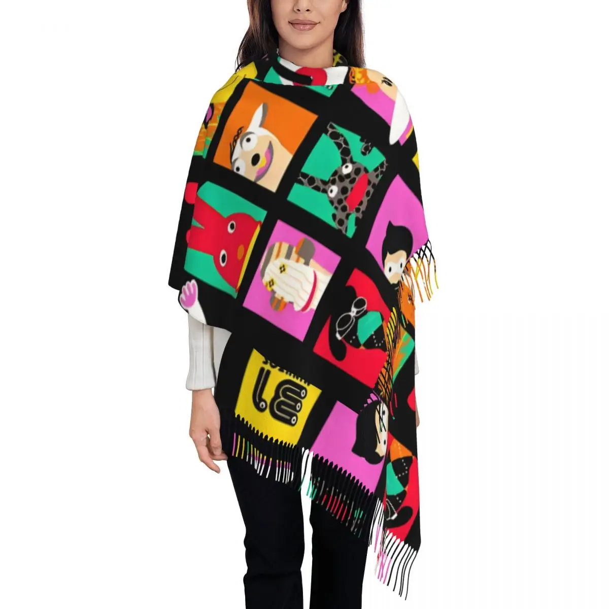 

31 Minutos Scarf for Women Winter Warm Cashmere Shawls and Wrap Chilean Comedy Long Large Shawl Scarf Daily Wear