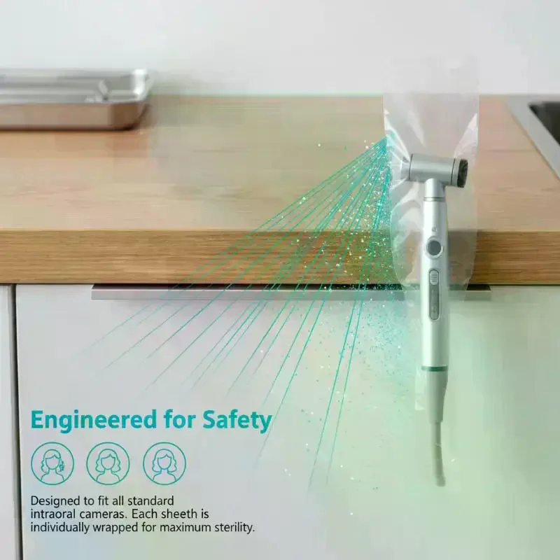 

100 шт./упаковка Одноразовые защитные чехлы-рукава для внутриротовых стоматологических камер