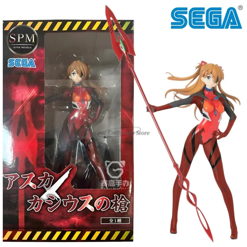 

In Stock Original SEGA New Century Evangelion Asuka Langley Soryu Anime Action Figure Model Collectible Ornament Toys