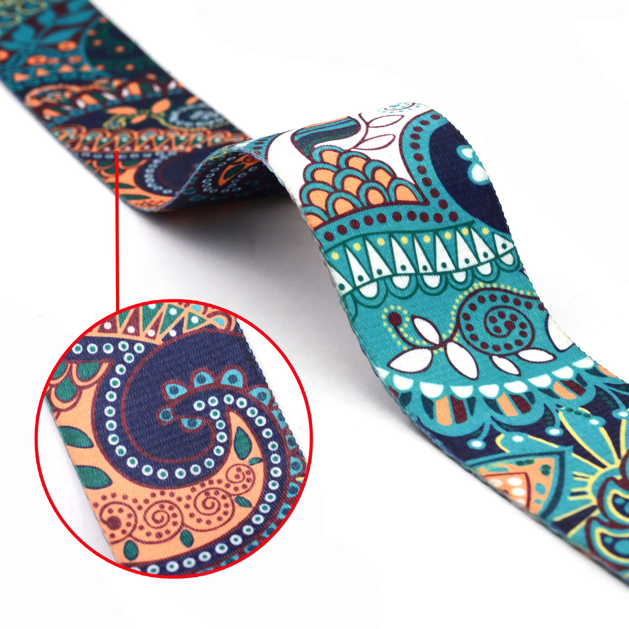 1 yard Vintage Ethnic Embroidery Jacquard Ribbon Webbing DIY Clothes Bag Accessories Embroidered Fabric Supplies (38mm/1.5inch)