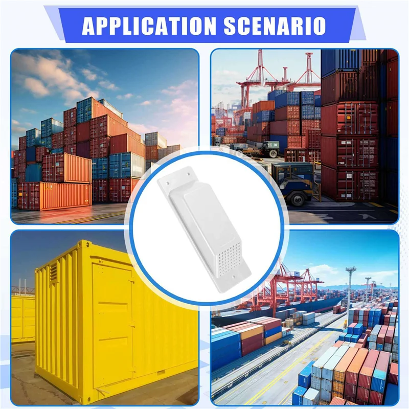 ABUL-16PCS Shipping Container Air Vent Kit Heavy Duty Shipping Container Accessories Flow Ventilation Kit White
