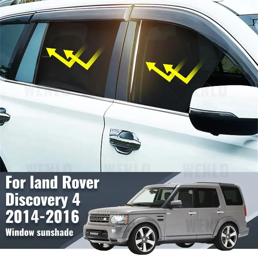 For Land Rover Discovery 4 2009-2016 Magnetic Car Sunshade Shield Front Windshield Curtain Rear Side Window Sun Shade Visor