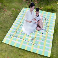Outdoor Folding Mat Picnic Mat Camping Mat Beach Moisture-proof Waterproof Mat Hiking Backpack Pocket Mat