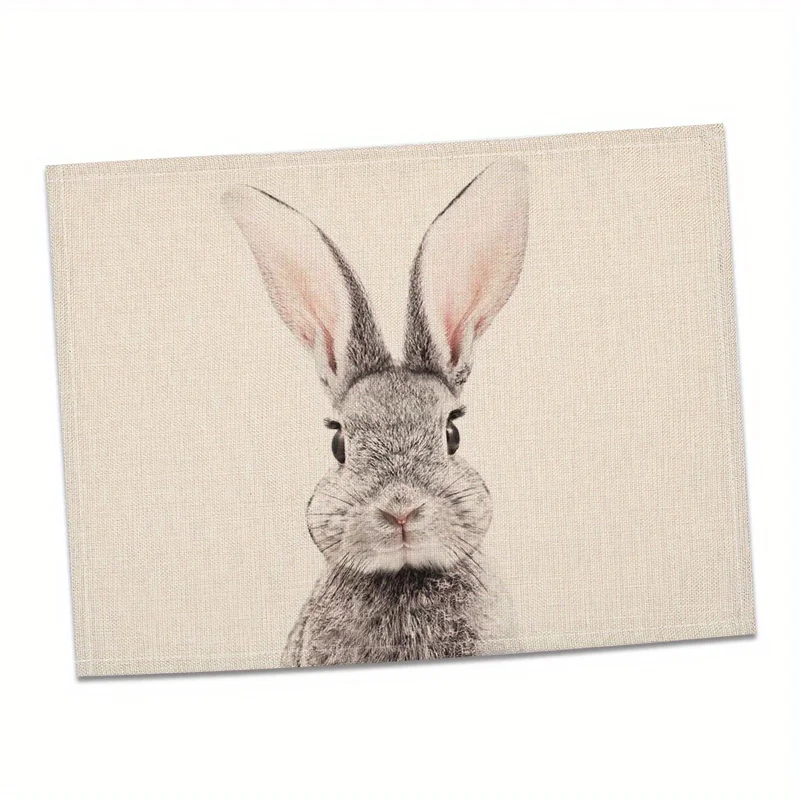 مفارش كتان مطبوع لعيد الفصح ، ديكورات الأعياد ، ديكور الغرفة ، ديكور المشهد ، هدية