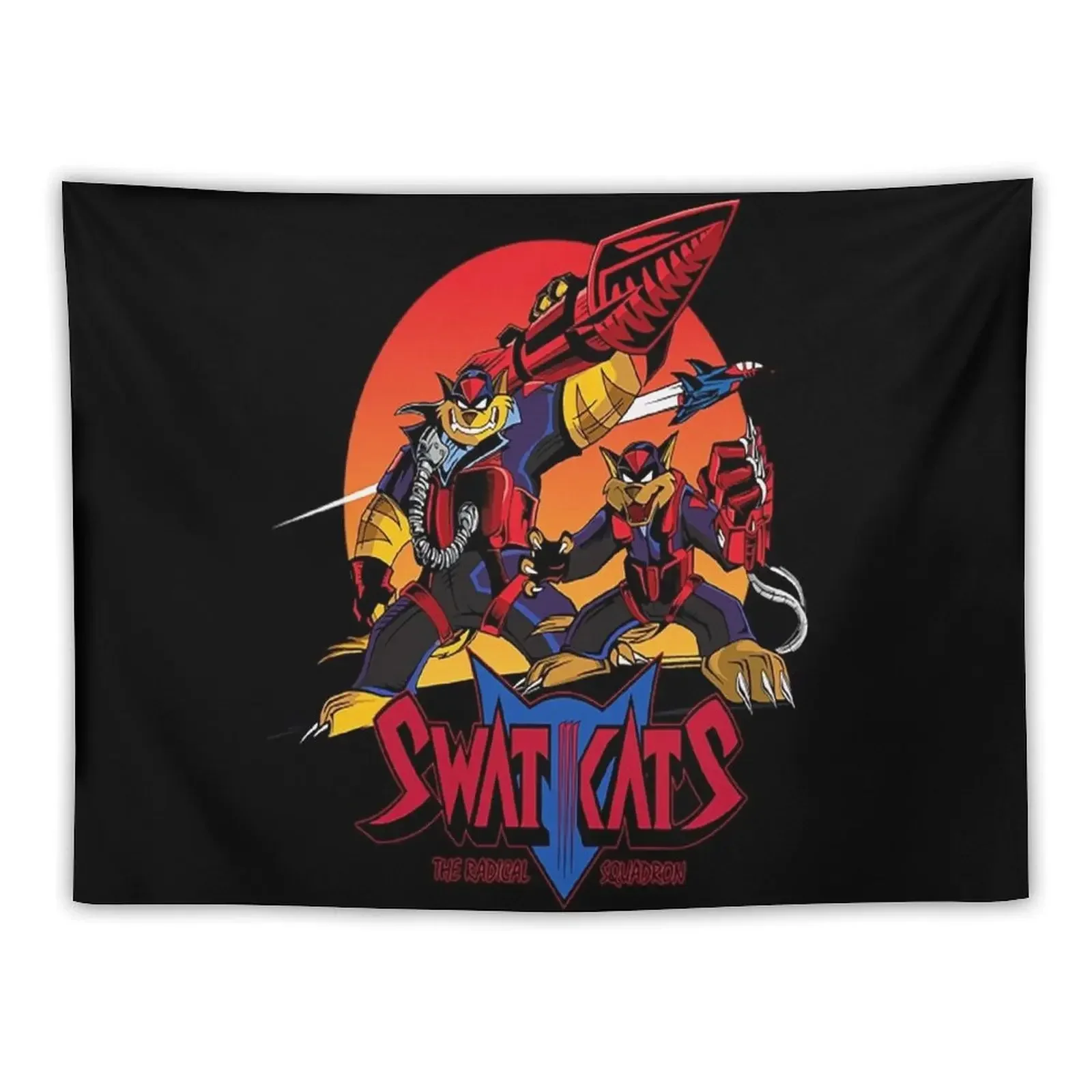 

Swat Kats T-ShirtThe Radical Squadron Tapestry Decoration Bedroom Kawaii Room Decor Tapestry