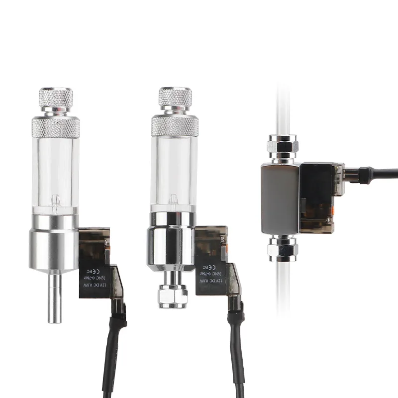 Aquarium CO2 Bubble Counter Regulator CO2 Reaction Control System Magnetic Solenoid Kit Check Valve Fish Tank Accessorie