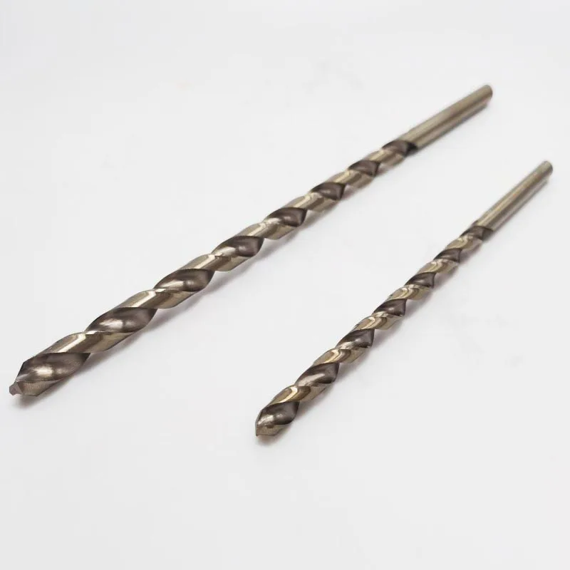 1PC 1.5mm-13mmx160mm-250mm OAL HSS-CO 5% Cobalt M35 Long Twist Drill Bits For Stainless Steel Alloy Steel & Cast Iron