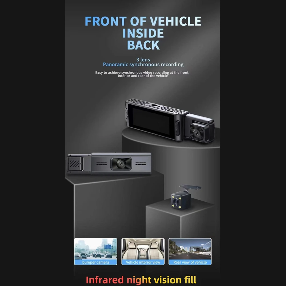 

A74F_Dash Cam 1080P 3.16 Inch Screen Dashcam With WiFi Driver Recorder