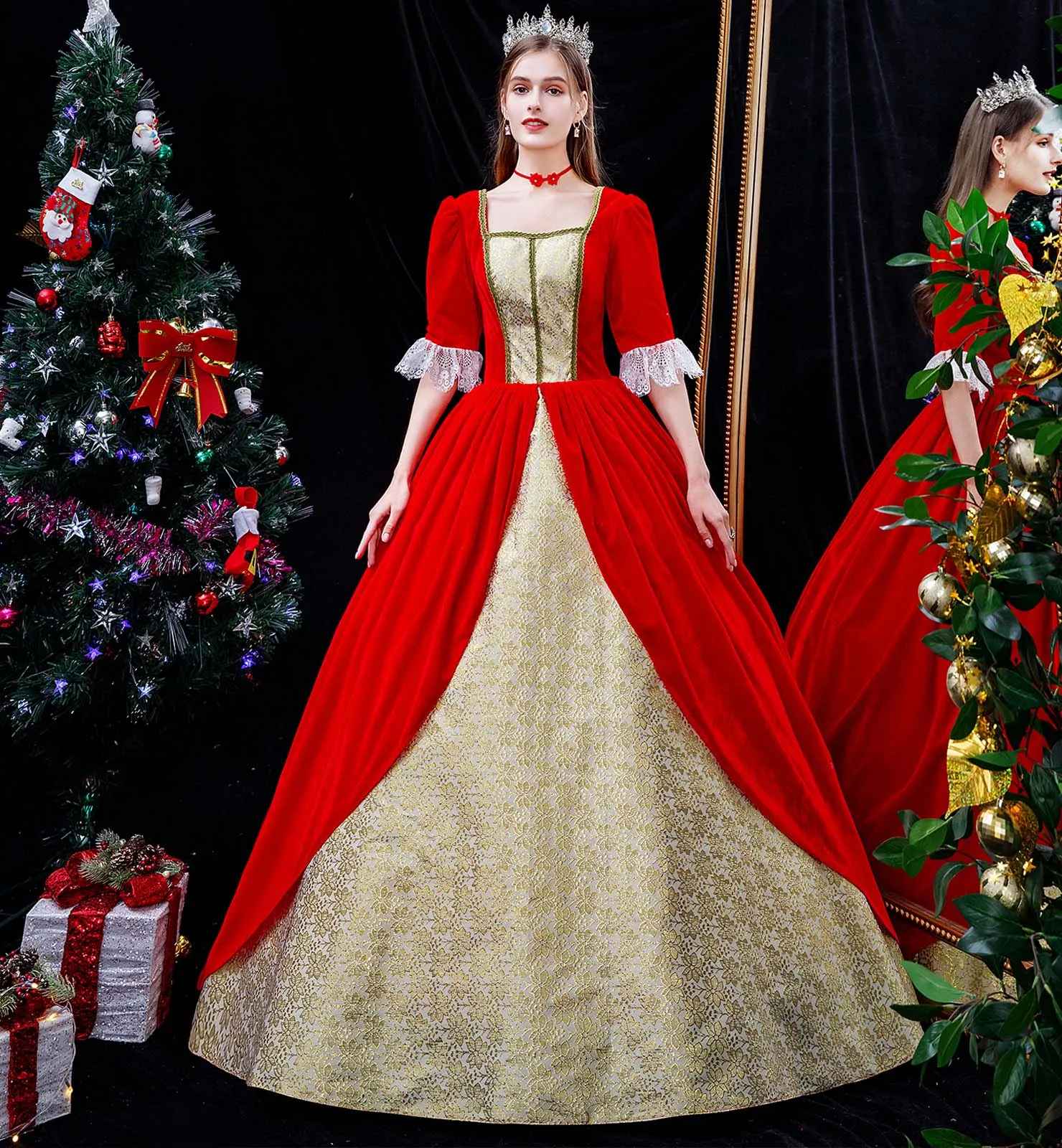 Customized Victorian Gowns for Ladies, Red Wedding Events, Birthday Party  Dresses, Christmas and Theater Costumes, 18th Century - AliExpress 200000345