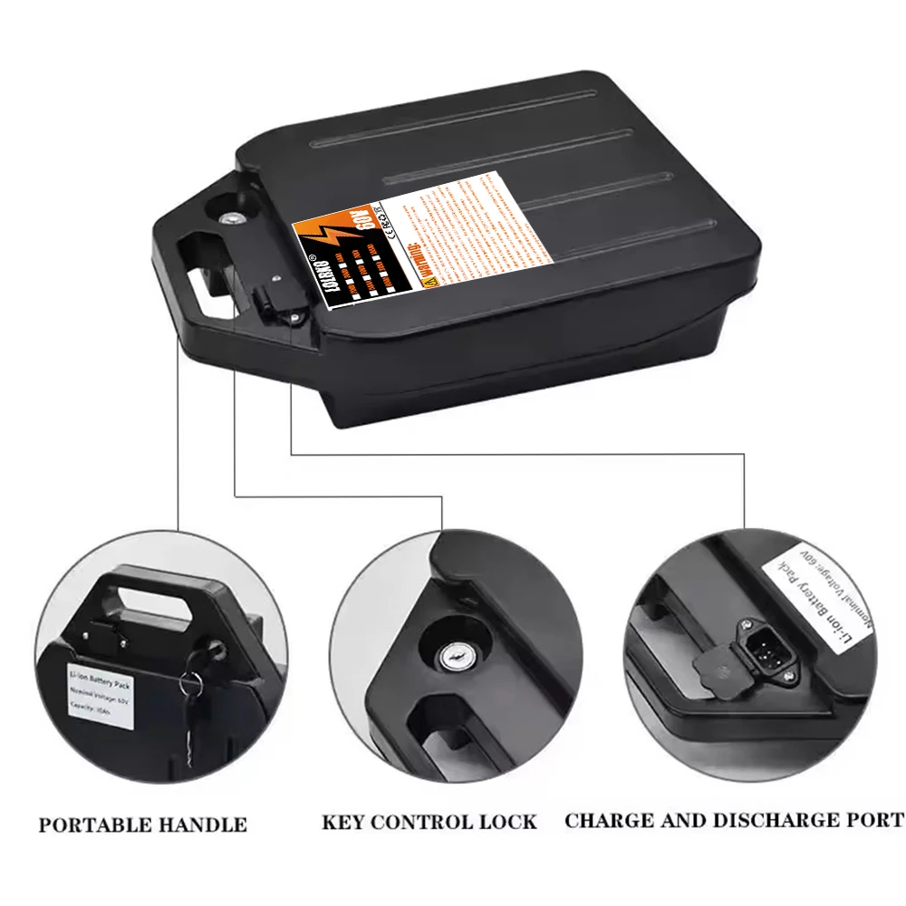 Electric vehicle lithium batte - đánh giá và giá 60V 50Ah Electric Scooter Battery