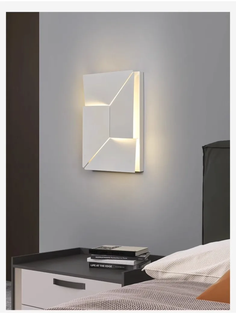 Designer stijl achtergrondkunst wandlamp eenvoudig voor woonkamer slaapkamer hoofdeinde entree hal gang decoratie muurschildering lamp - afbeelding 2