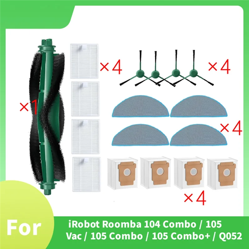 N95R For 3Irobot Roomba 104 Combo/105 Vac/105 Combo/105 Combo+ /Q052 Sweeping Machine 17 Pcs Accessories Kit