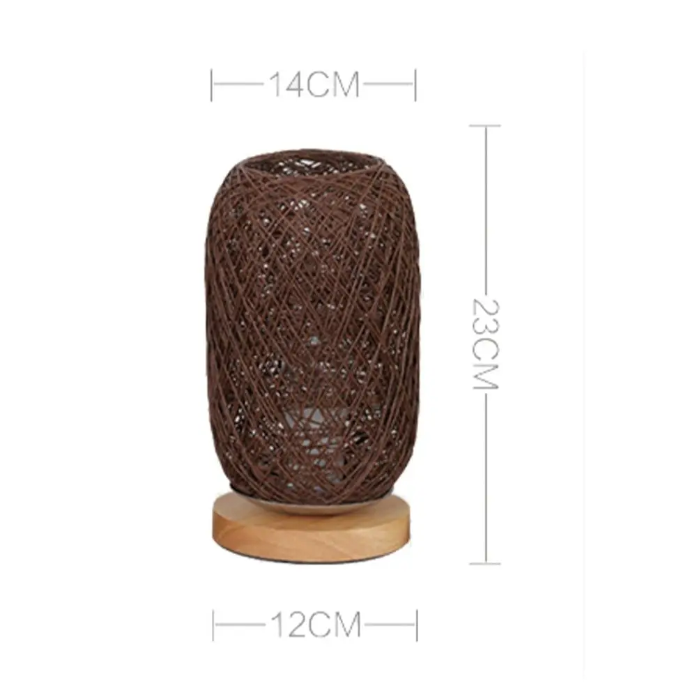 Imagem -06 - Led Rattan Twine Night Light com Usb Plug Candeeiro de Mesa Romântico Minimalista Iluminação Criativa de Cabeceira Decoração para o Quarto