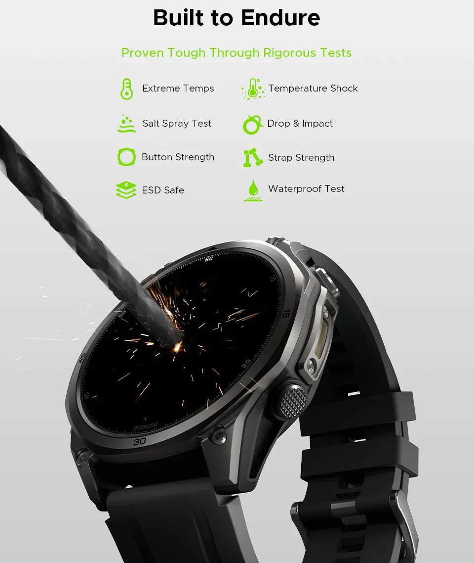 DOOGEE ANYWISE W1 Lite Smartwatch 5ATM Wasserdicht 1,43'' Bildschirm 178 Sportmodi 24-Stunden-Gesundheitsüberwachung Erinnerungsfunktion – Detail 22