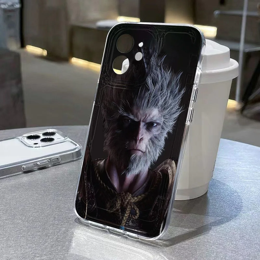 Black Myth Wukong Clear Phone Case sFor Samsung S24 Ultra S23 S22 Plus S21 FE S20 S10 A55 A54 A53 5G A52 A35 A34 A33 Soft Cover