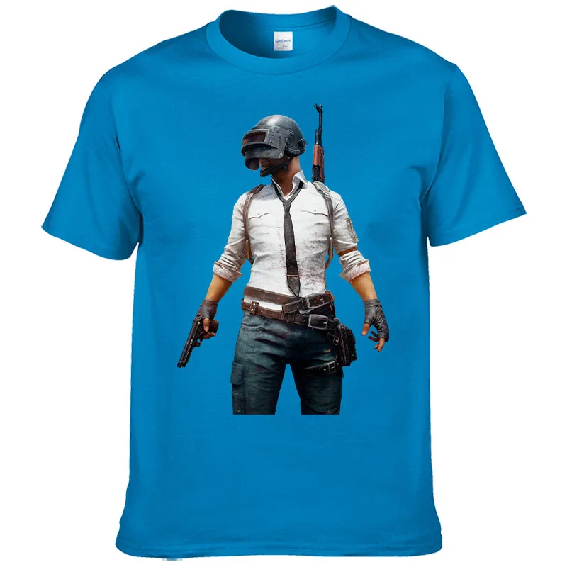 Summer Cotton Short sleeve T Shirt Men's Game Pubg tshirt Fashion Casual Top Cool Tee Clothing Homme Streetwear F25