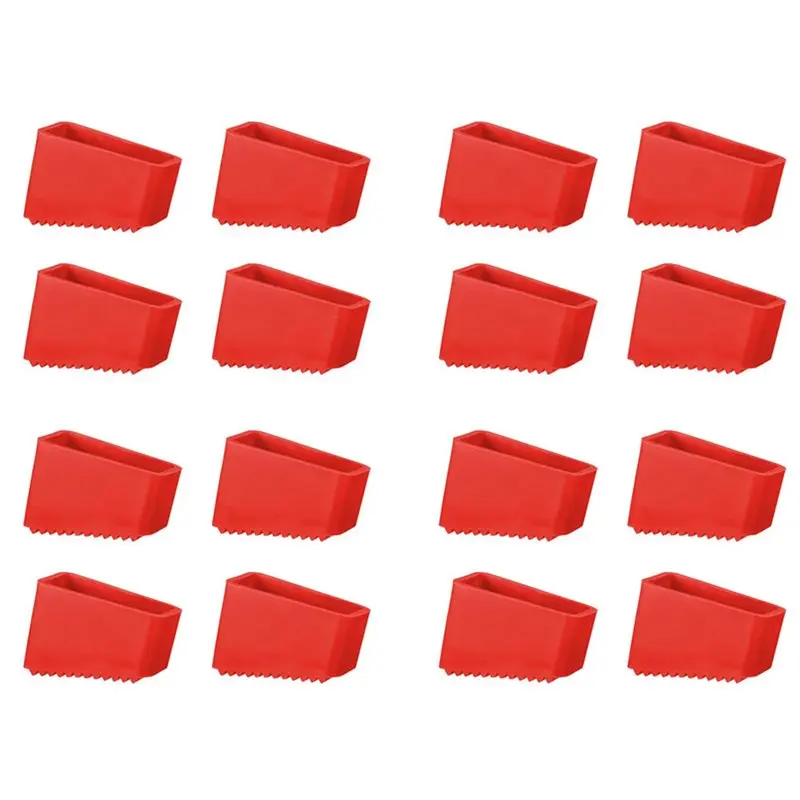 16Pcs Step Ladder Feet Covers Versatile Ladder Leg Covers Non-Skid Ladder Pads Rubber Foot Pad Insulating Foot Sleeve-A68E