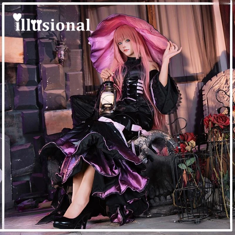 illusional Game Procyon lotor luka Cosplay Costume luka Little Demon Black Dress female Halloween Costumes