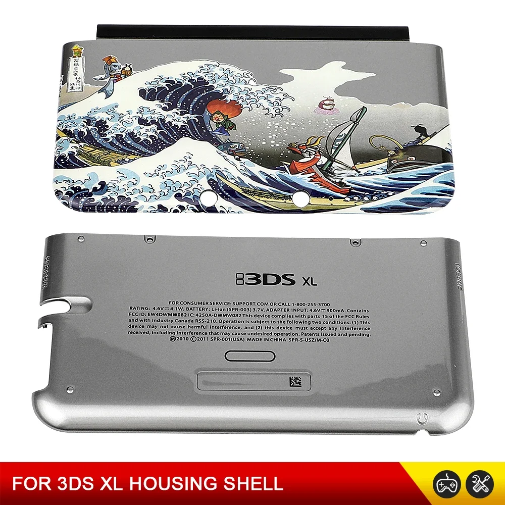 Replacement Top Bottom Cover For 3DS XL LL Housing Shell Hig