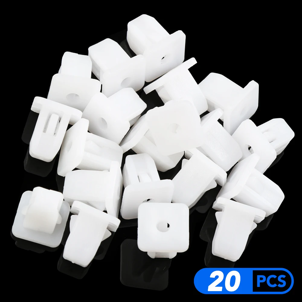 20X Auto Fasteners Square White Auto Bumper Fastener Rivet for Daewoo Matiz Nexia Nubira lanos Tosca Winstorm