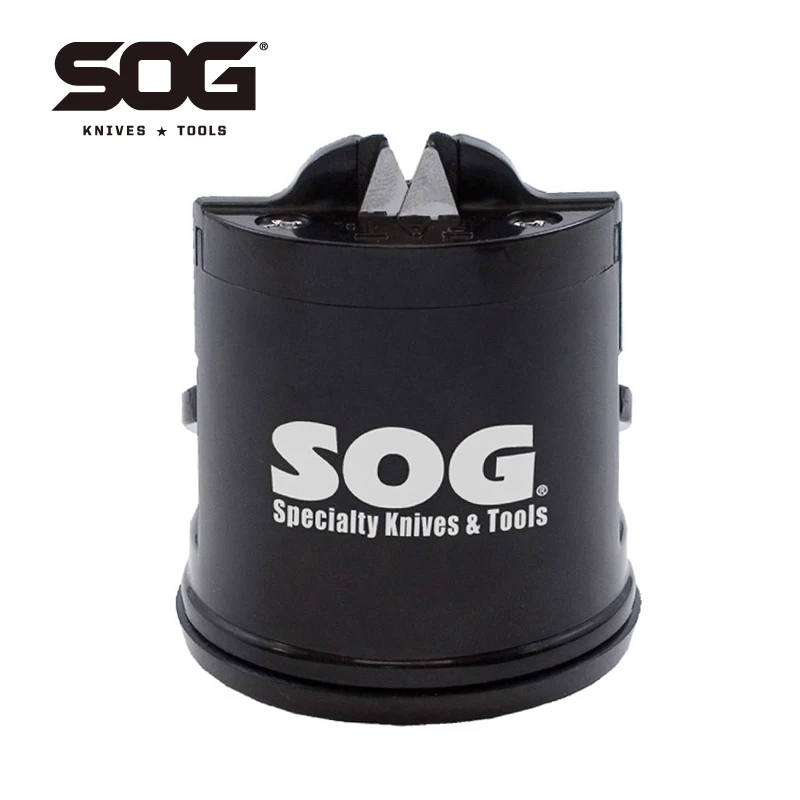 

SOG COUNTERTOP SHARPENER Compact Manual Knife Sharpening Tool with Suction Cup for all Knives EDC Hand tools