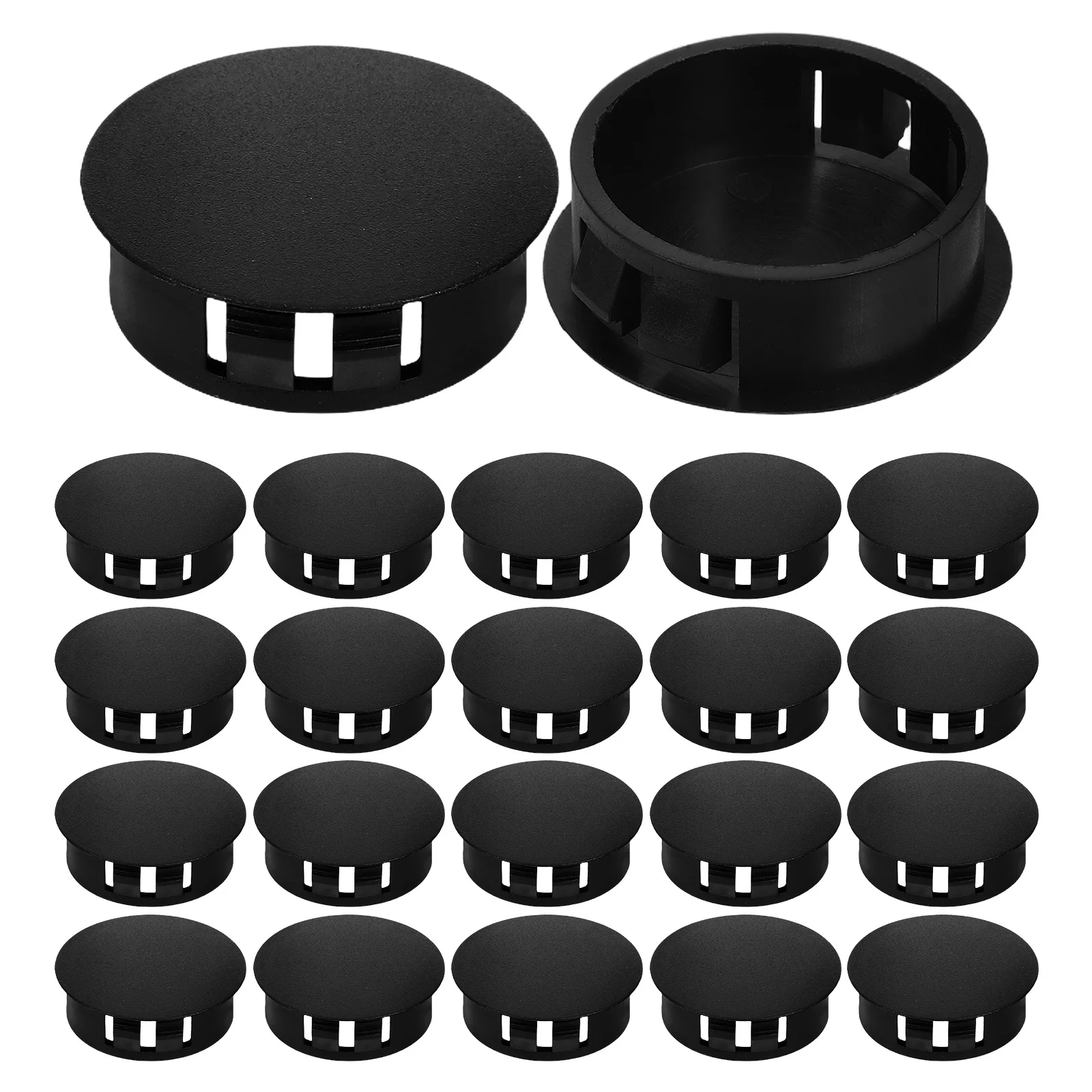 30 قطعة غطاء ثقب الأثاث البلاستيك التوصيل قبعات ل ثقوب الحفر المسمار يغطي تقطيع غطاء العالمي سدادات مستديرة خزانة بلاط
