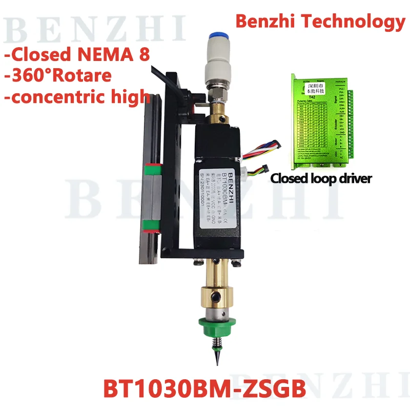 BT1030BM SMT HEAD Closed Nema8 hollow shaft stepper for pick place head SMT DIY mountor 5mm special connector nozzle